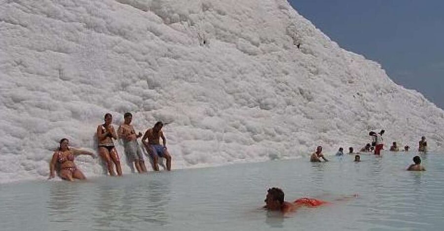 From Kusadasi: Daily Pamukkale - Hierapolis Tour - Cleopatra’s Antique Pool: bring your swimwear