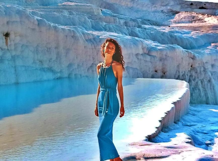 From Kusadasi: Pamukkale & Hierapolis Tour with Entry Ticket - Hot springs, swimming, and Cleopatra’s Pool